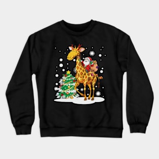 Christmas Giraffe Wildlife Xmas 2022 1 Crewneck Sweatshirt